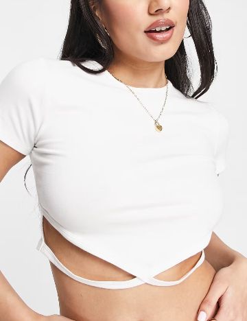 Top Hollister, alb