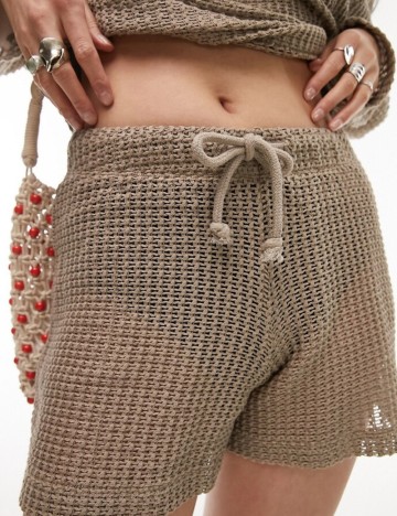 Pantaloni scurți Topshop, maro
