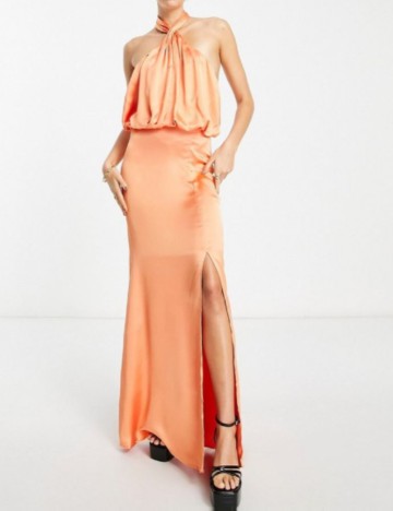 Rochie maxi PRETTY LAVISH, portocaliu