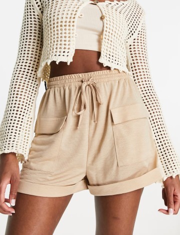 Pantaloni scurți ASOS, bej