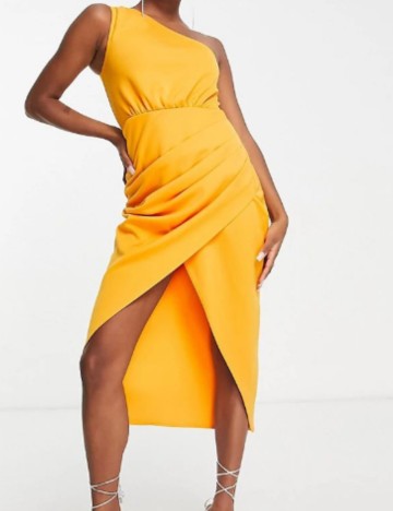 Rochie midi ASOS, portocaliu