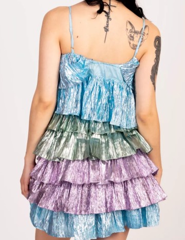Rochie mini Collective the Label Petite, mix culori