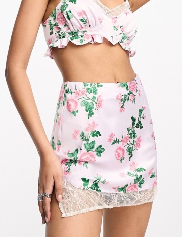 Fustă mini ASOS, roz