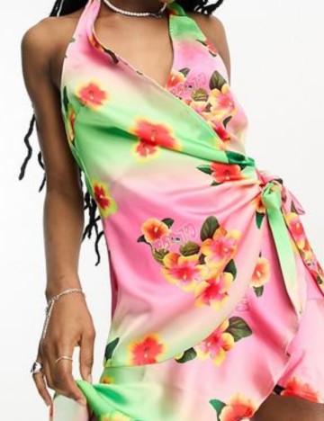 Rochie mini Collusion, mix culori