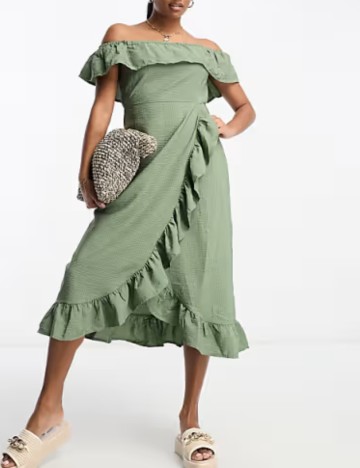 Rochie midi River Island, verde