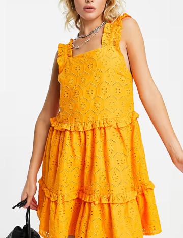 Rochie mini Influence, portocaliu