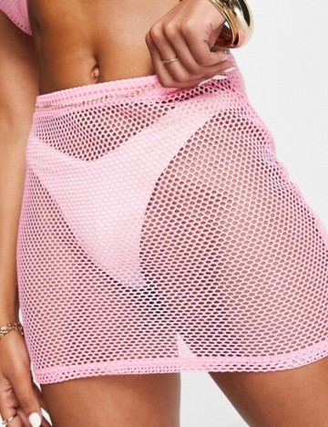 Fustă de plajă ASOS, roz