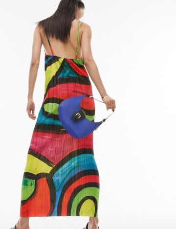 Rochie maxi Topshop, mix culori