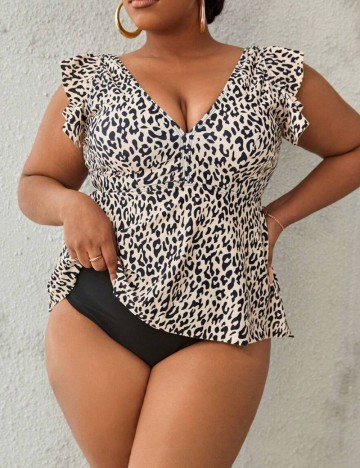Costum de baie Shein Curve+, mix culori