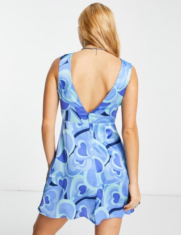 Rochie mini Violet Romance, albastru