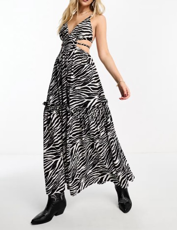 Rochie maxi Miss Selfridge, mix culori