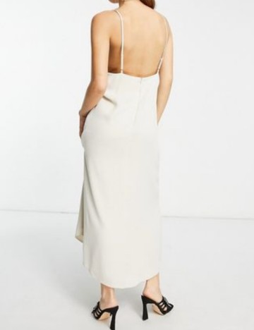 Rochie maxi ASOS, bej