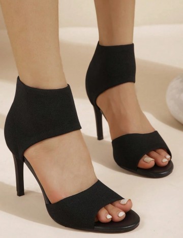 Sandale Cu Toc Shein, negru
