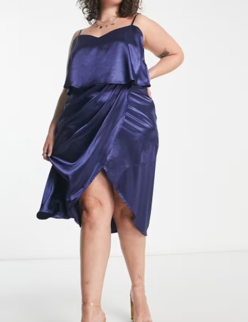 Rochie midi Urban Threads, bleumarin