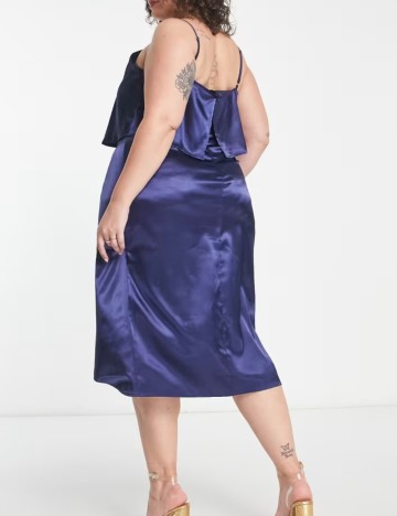Rochie midi Urban Threads, bleumarin