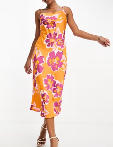 Rochie midi Lola May, mix culori