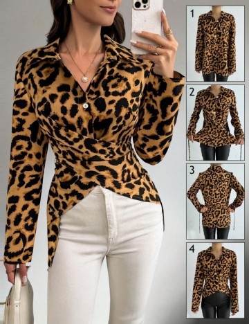 Cămașă Shein, animal print