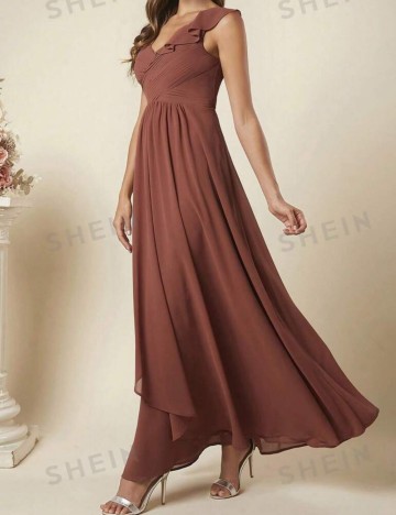 Rochie maxi Shein, cărămiziu