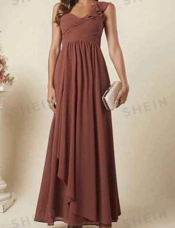 Rochie maxi Shein, cărămiziu