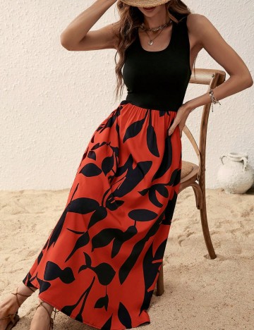 Rochie midi Shein, mix culori