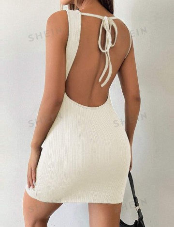 Rochie mini Shein, crem