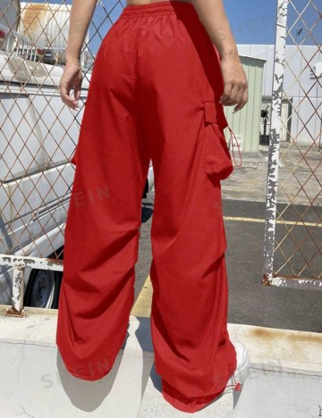 Pantaloni Shein, roșu