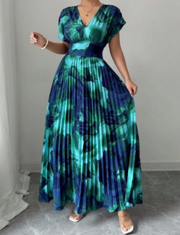 Rochie maxi Shein, mix culori