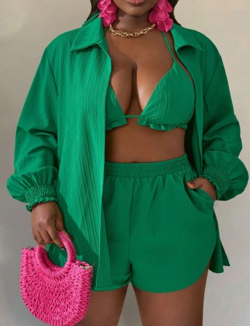 Compleu Shein Curve+, verde