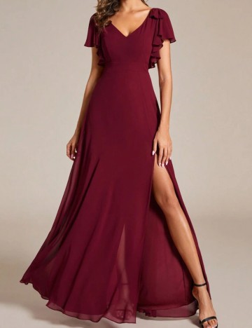 Rochie maxi Shein, vișiniu