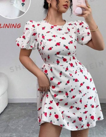Rochie mini Shein, alb