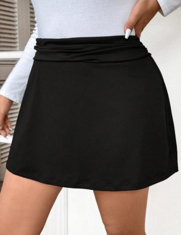 Fustă mini Shein Curve+, negru