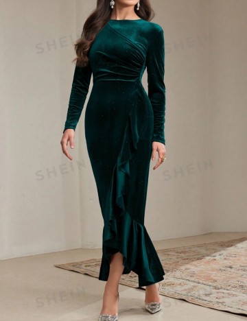 Rochie de ocazie Shein, verde
