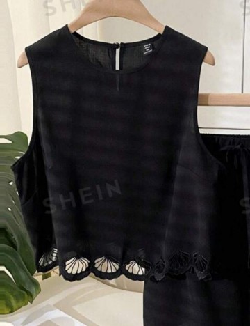 Top Shein Curve+, negru