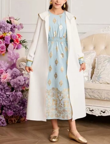 Set Rochie și Cardigan Shein, mix culori