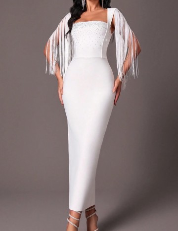 Rochie de ocazie Shein, alb