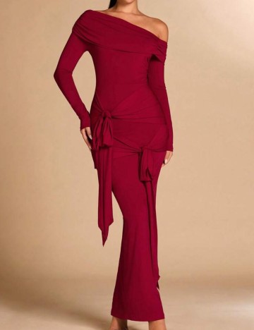 Rochie maxi Shein, vișiniu