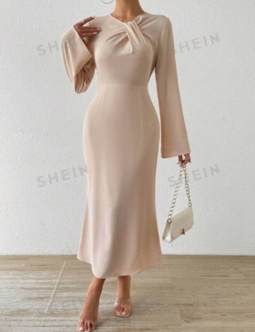 Rochie midi Shein, bej