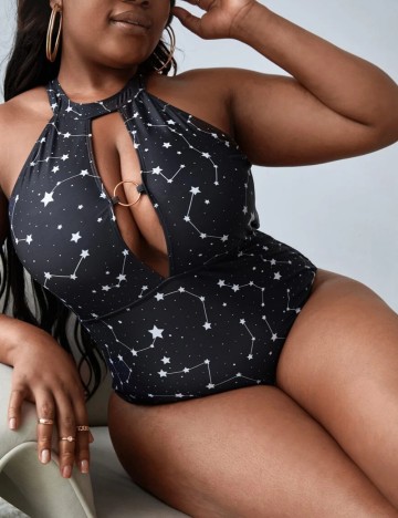 Costum de baie întreg Shein Curve+, mix culori