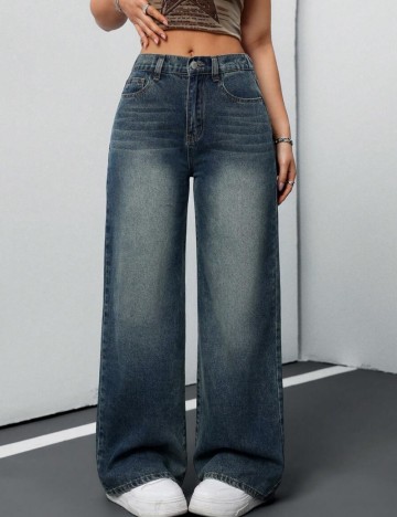 Jeans Shein, albastru
