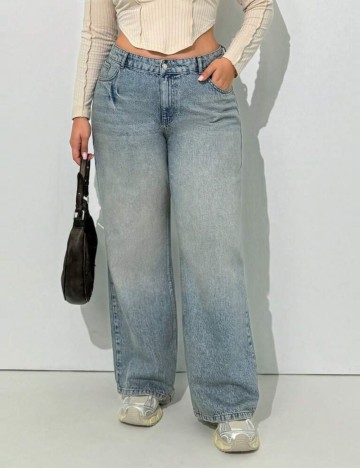 Jeans Shein, albastru