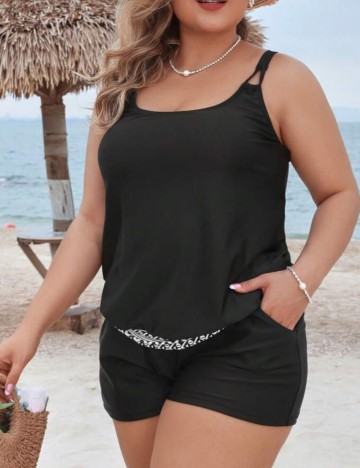 Costum de baie Shein Curve+, negru