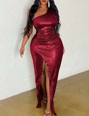 Rochie maxi Shein Curve+, roșu