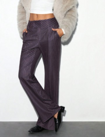 Pantaloni Office Shein, mov