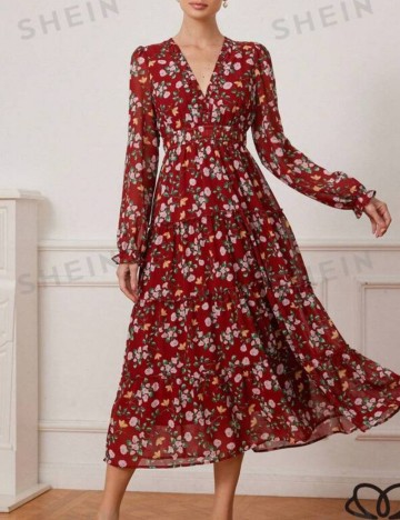 Rochie midi Shein, mix culori
