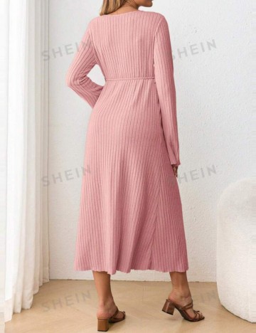 Rochie midi Shein, roz