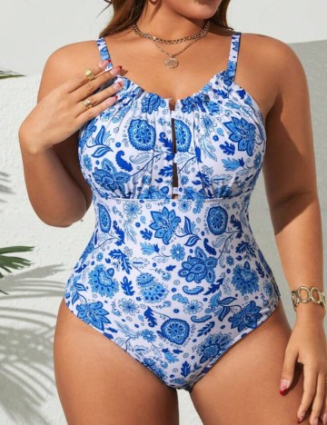 Costum de baie întreg Shein Curve+, mix culori