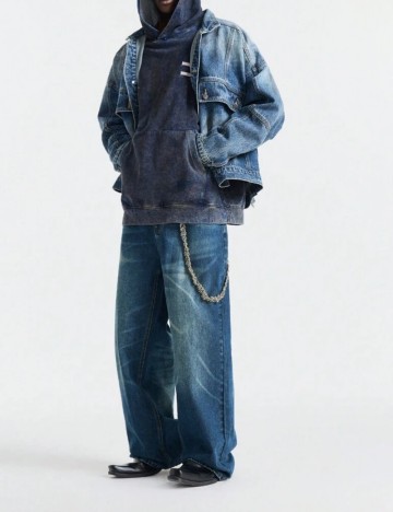 Jeans Shein, albastru