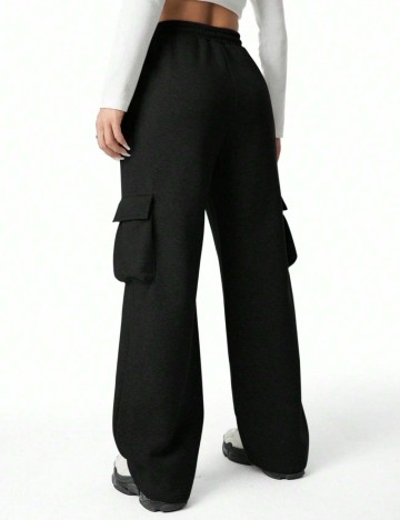 Pantaloni de trening Shein, negru