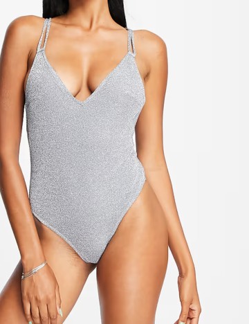 Costum de baie întreg ASOS, gri