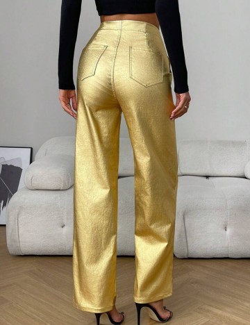Pantaloni Shein, auriu